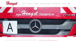 Desktop Screenshot of hengst-transporte.de